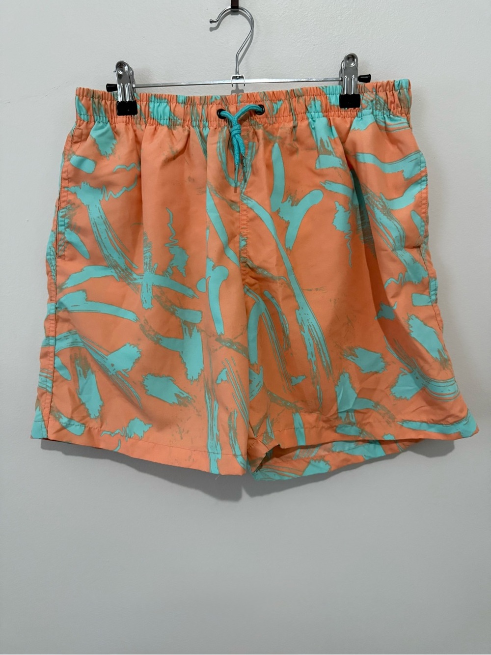 Boardies Men's Orange & Teal Swim Shorts